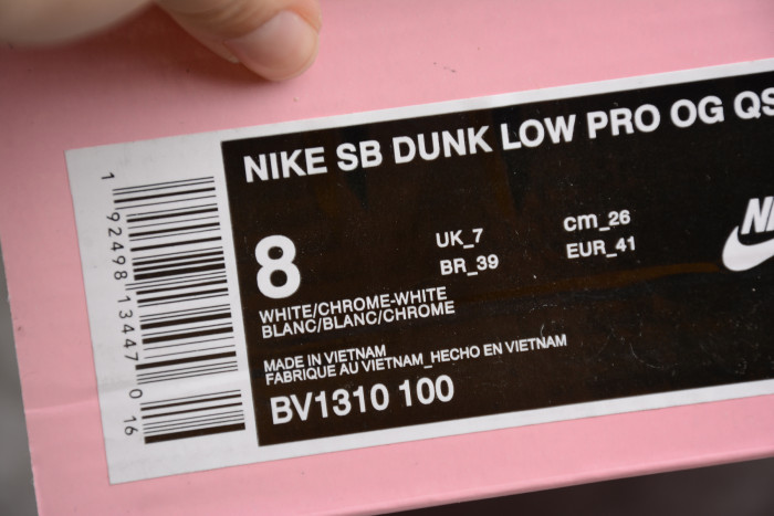 Nike SB Dunk Low Diamond Supply Co White Diamond BV1310-100 - CCSHOES