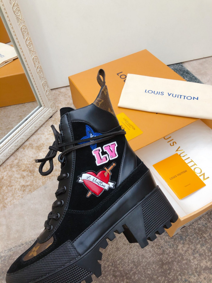 LOUS VUITON LAUREATE PLATFORM DESERT BOOT - CCSHOES