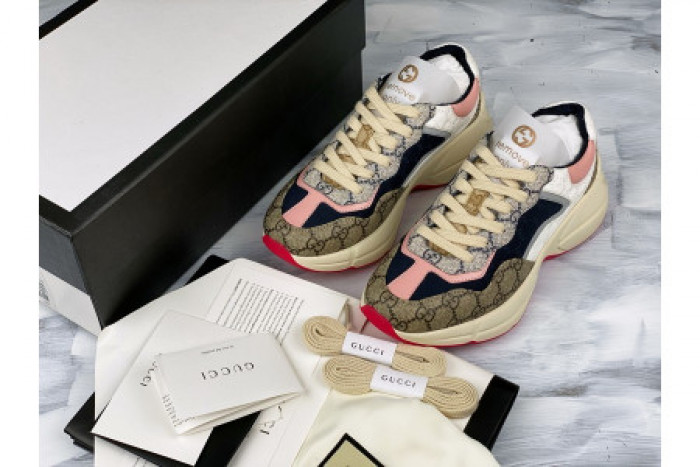GUCC RHYTON VINTAGE TRAINER SNEAKER 620185 99WF0 4371 - CCSHOES