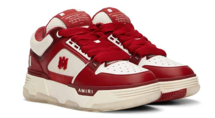 AMIRI White & Red MA-1 Sneakers - CCSHOES