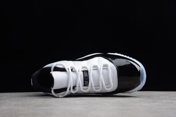 Air Jordan 11 Retro Low "Concord" Black/ White mens 528895-153 - CCSHOES