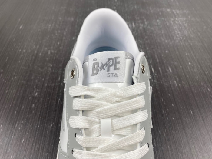 A Bathing Ape Bape Sta white and grey - CCSHOES