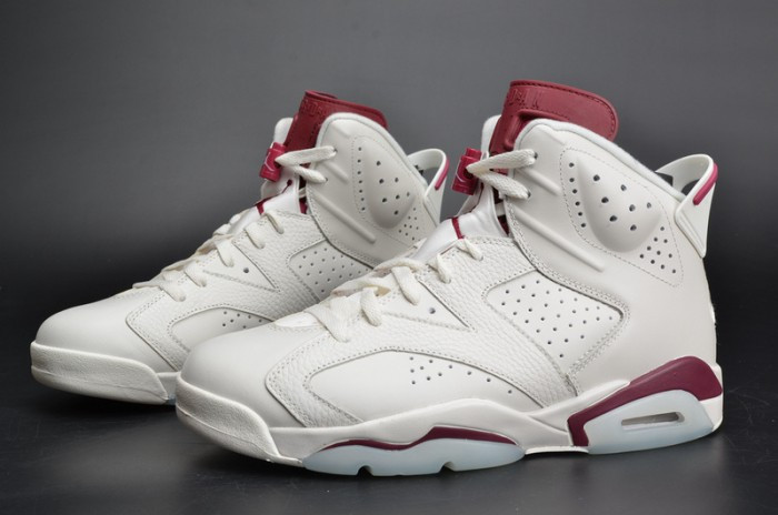 Air Jordan 6 Retro “Maroon” white 384664-116 - CCSHOES