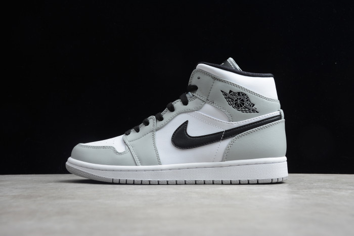 AIR Jordan 1 Mid Light Smoke Grey 554724-092 - CCSHOES