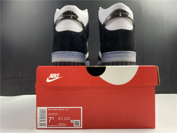 Nike Dunk High Slam Jam White Black DA1639-101 - CCSHOES