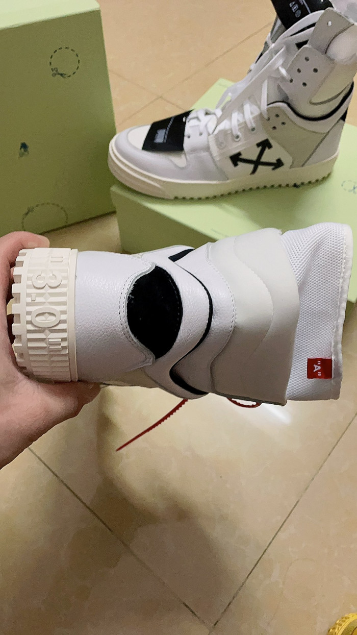 OFF-WHITE HIGH TOP SNEAKER - CCSHOES