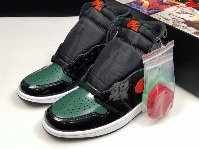 SoleFly x Air Jordan 1 Retro High OG Black/Team Orange-Fir AV3905-038 - CCSHOES
