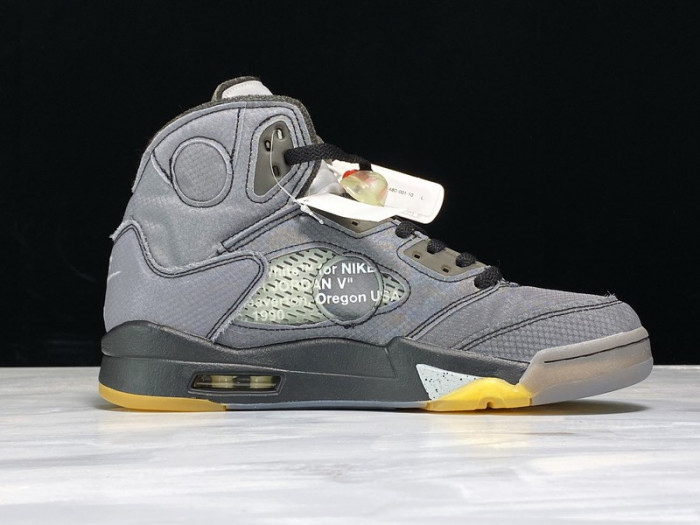 Off-White x Air Jordan 5 Black CT8480-001 - CCSHOES