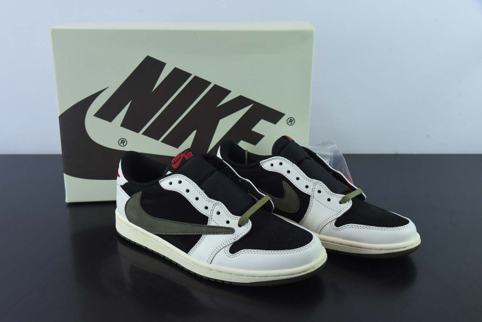 Travis Scott x Air Jordan Air Jordan 1 Retro Low OG Olive DZ4137-106 - CCSHOES