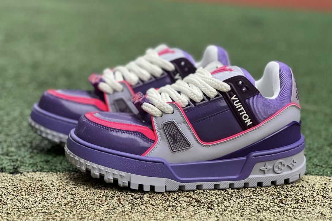 LV TRAINER MAXI Purple pink - CCSHOES