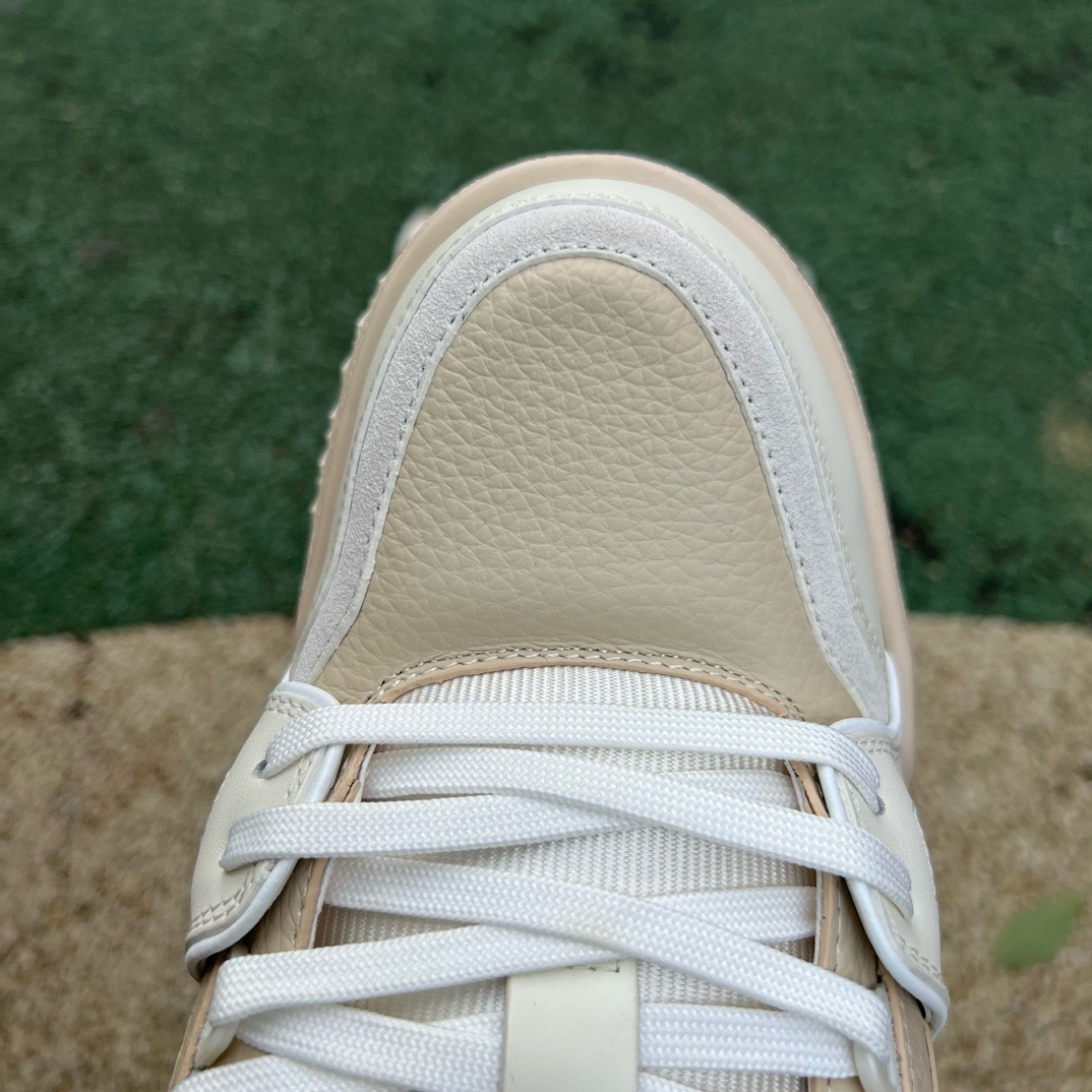 LV TRAINER MAXI Off-white brown - CCSHOES