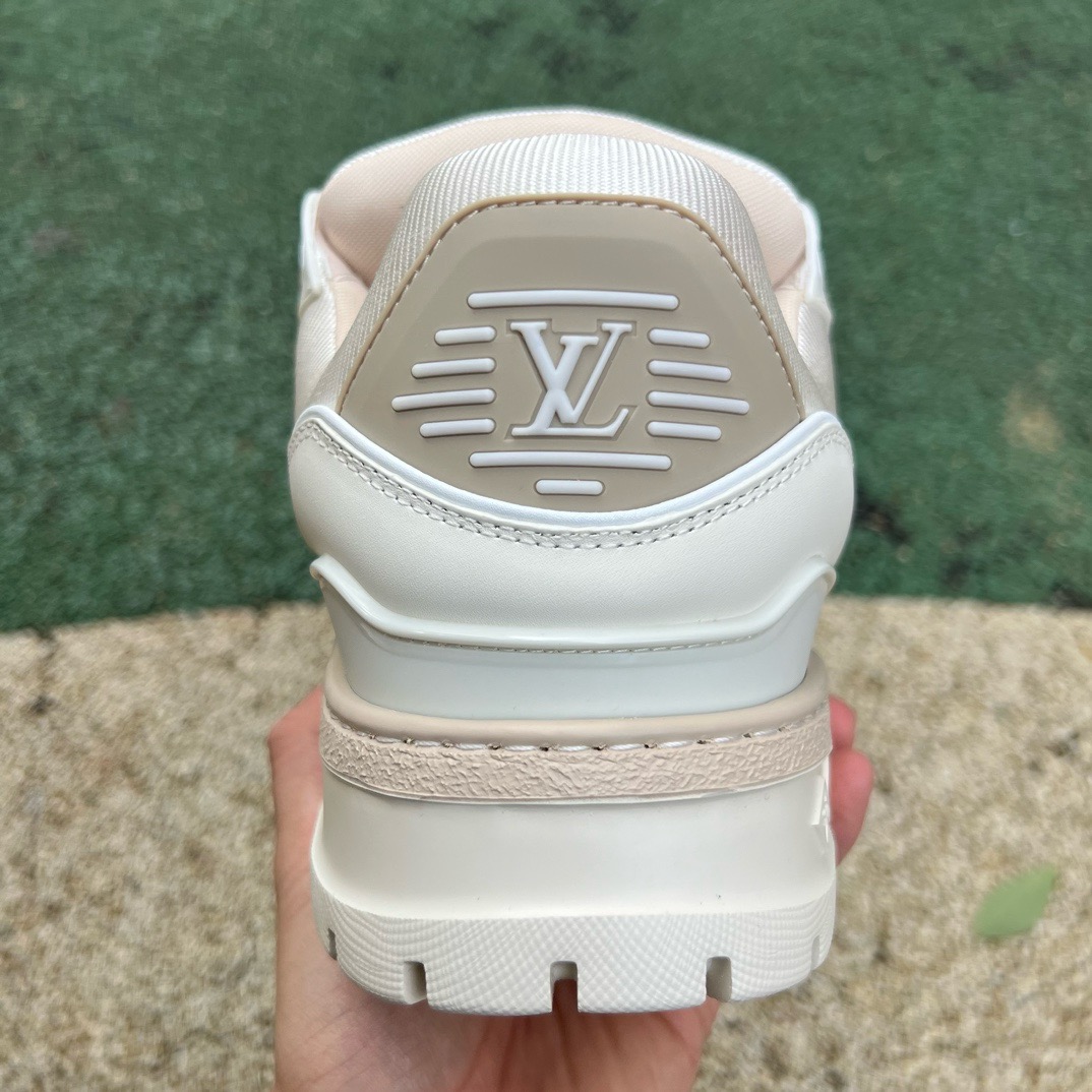 LV TRAINER MAXI Off-white brown - CCSHOES