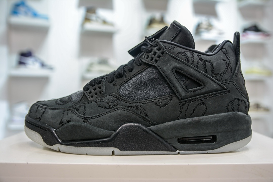 Nike Air Jordan 4 retro kaws black 930155 001 - CCSHOES