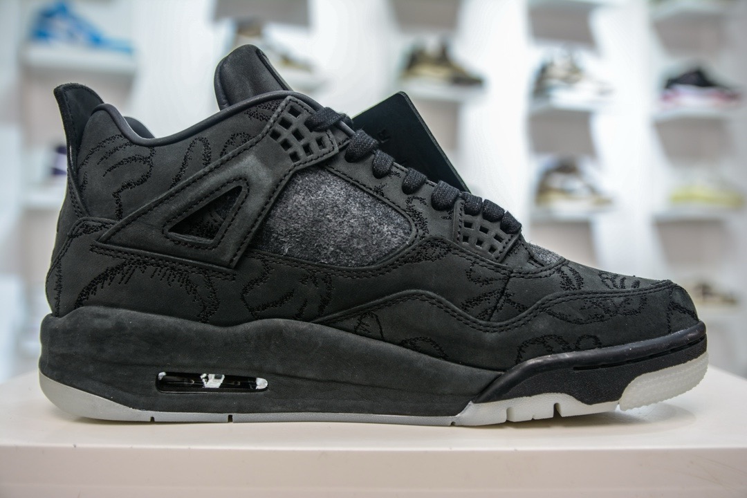 Nike Air Jordan 4 retro kaws black 930155 001 - CCSHOES
