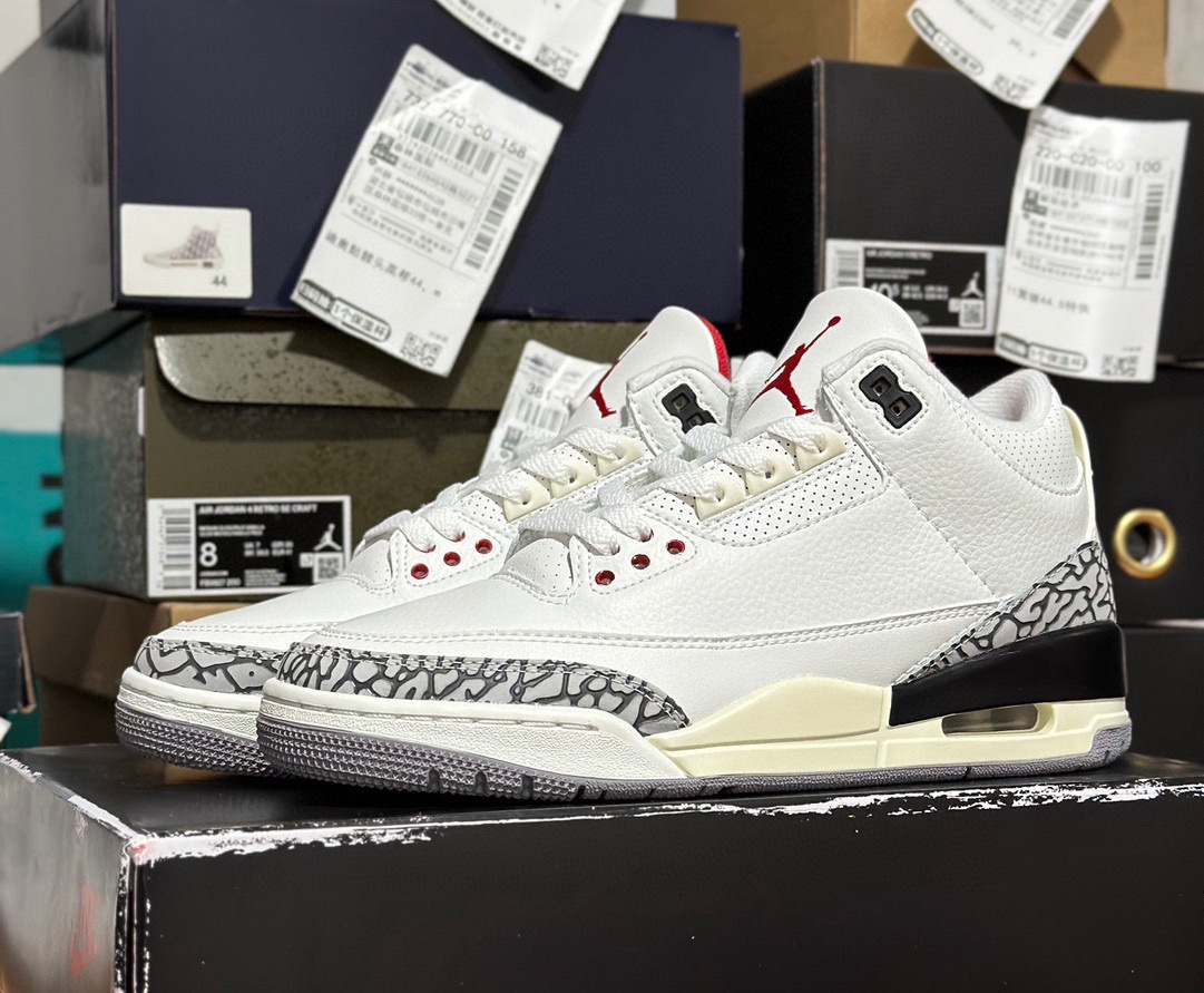 Air Jordan 3 White Cement Reimagined Shoes DN3707-100 - CCSHOES