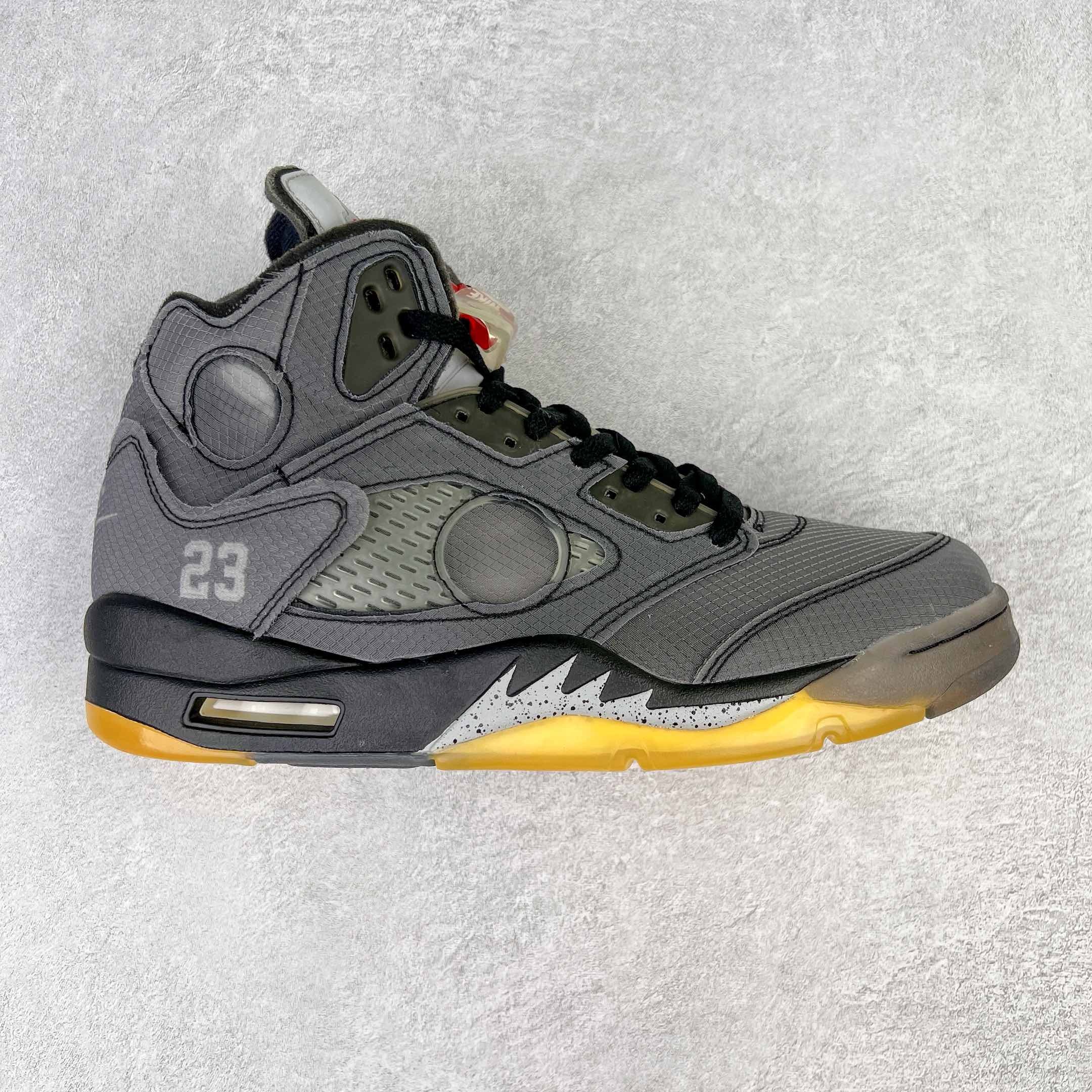 Off-White x Air Jordan 5 Black CT8480-001 - CCSHOES