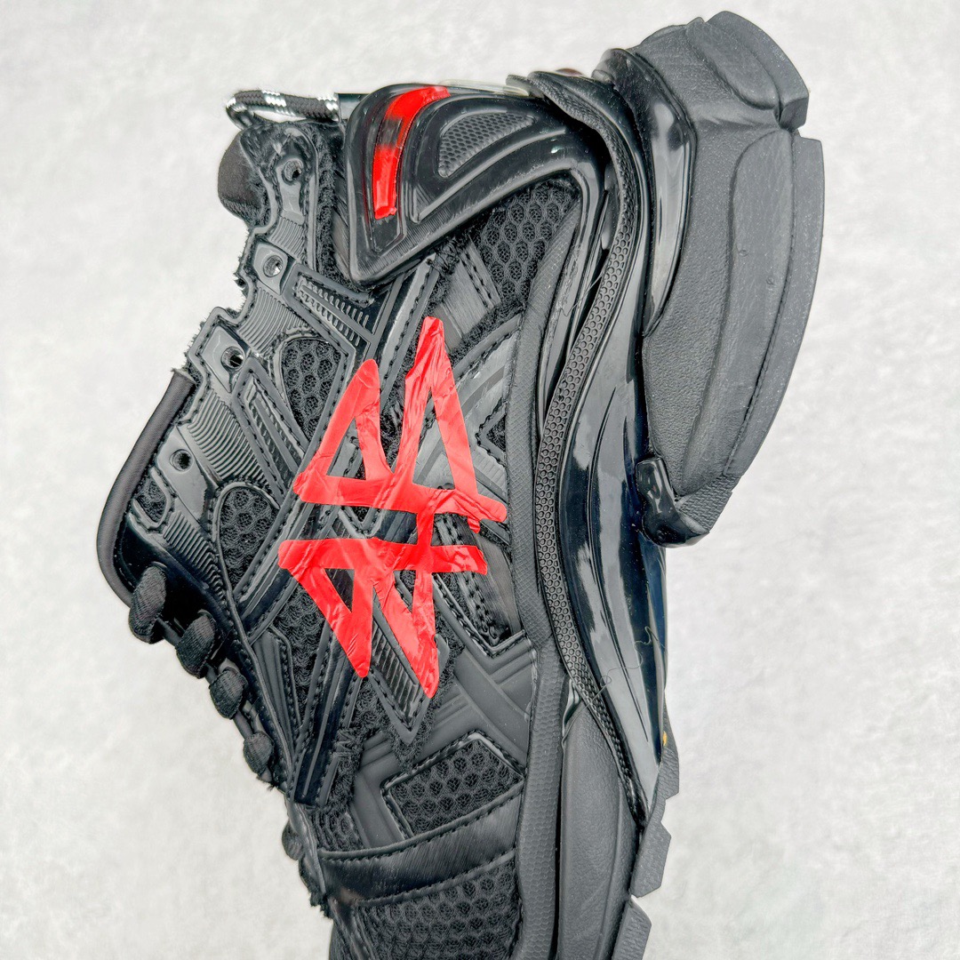 BALCIA Runner Black And Red Characters Balenciaga - CCSHOES