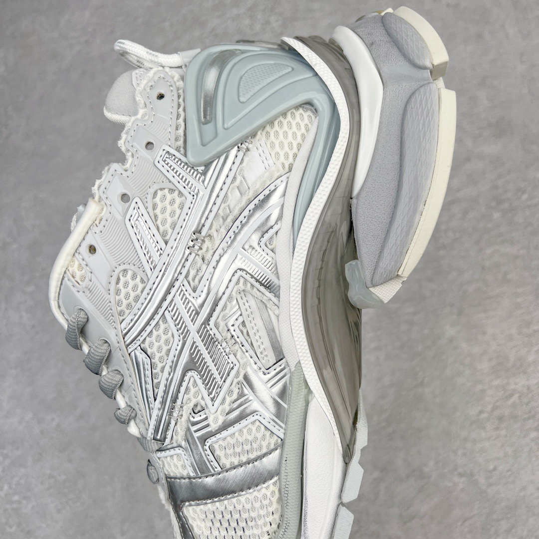 BALCIA Track Runner White Grey Silver - CCSHOES