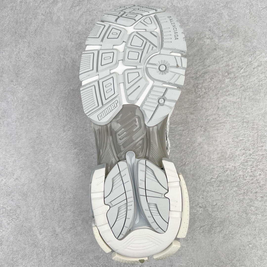BALCIA Track Runner White Grey Silver - CCSHOES
