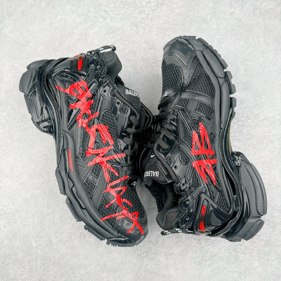 BALCIA Runner Black And Red Characters Balenciaga - CCSHOES