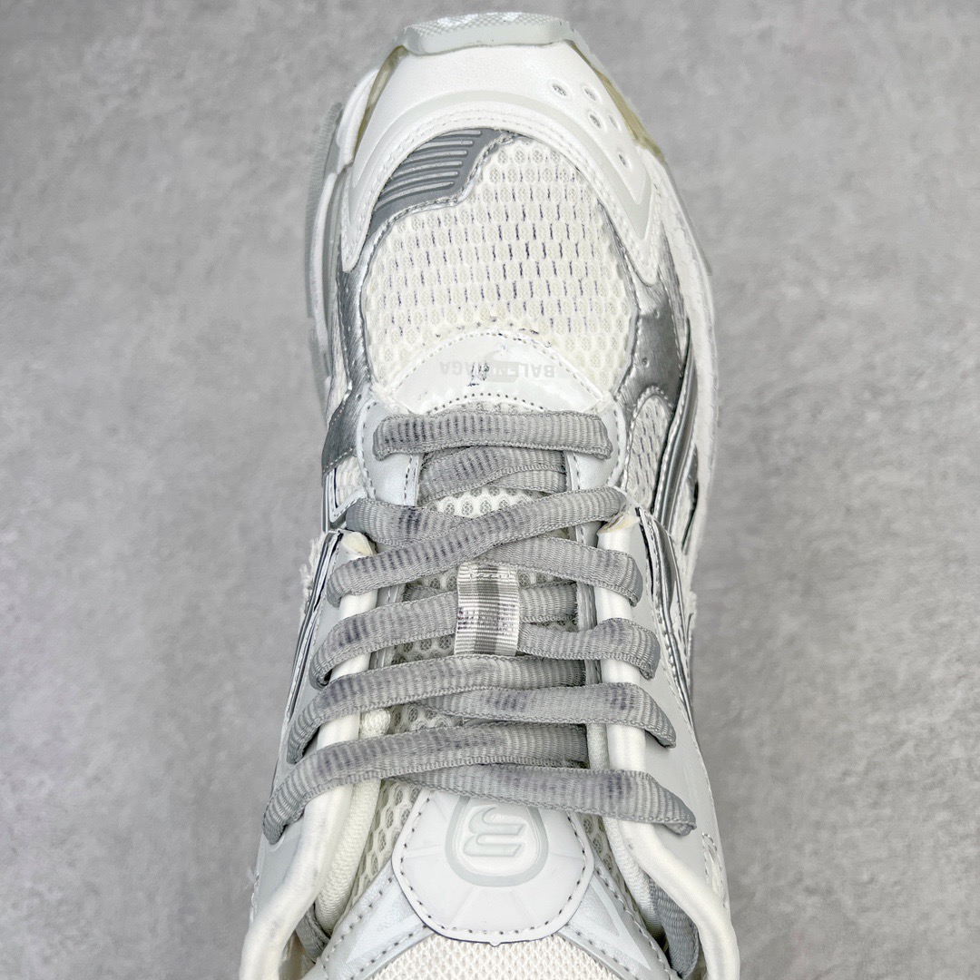 BALCIA Track Runner White Grey Silver - CCSHOES