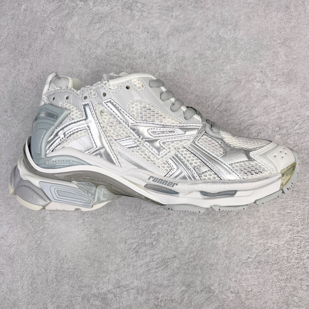 BALCIA Track Runner White Grey Silver - CCSHOES