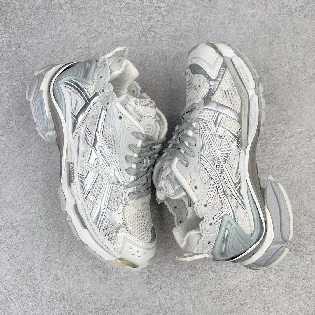BALCIA Track Runner White Grey Silver - CCSHOES