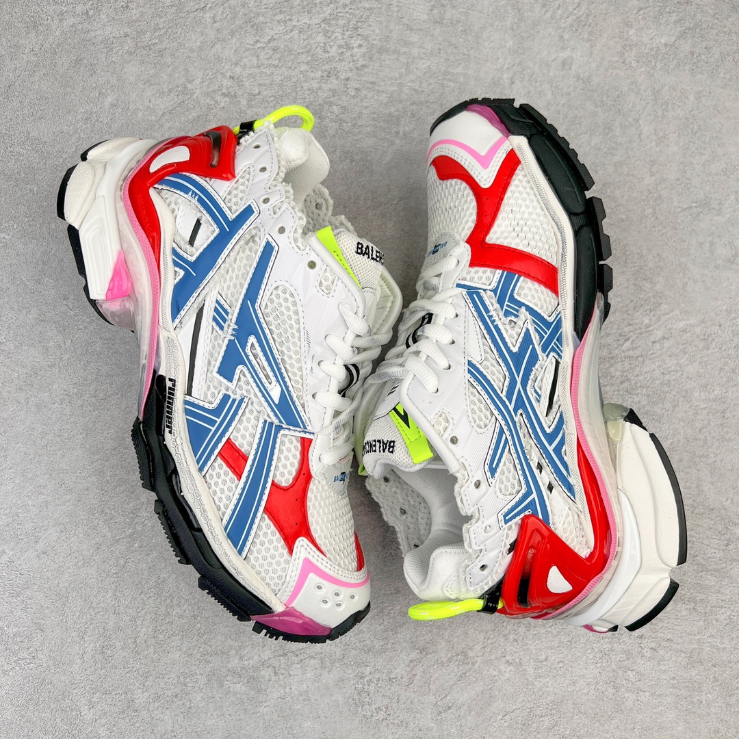 BALCIA Runner White Red Blue - CCSHOES