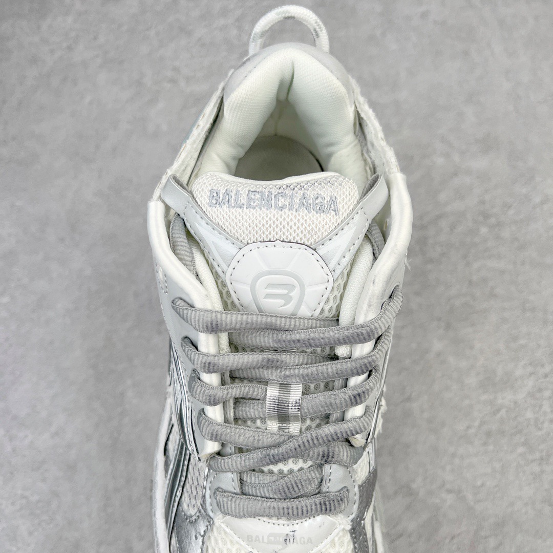 BALCIA Track Runner White Grey Silver - CCSHOES