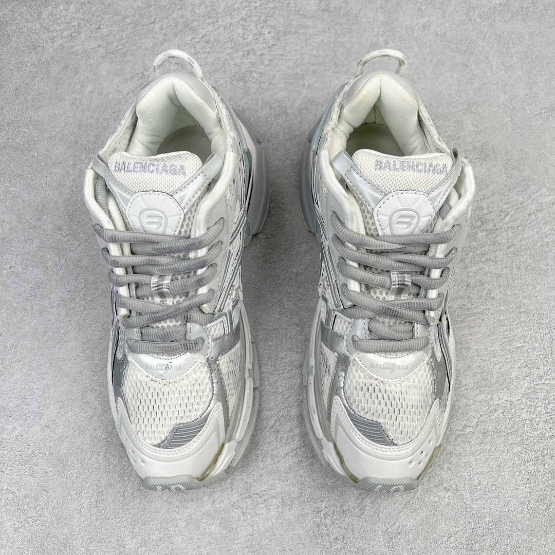 BALCIA Track Runner White Grey Silver - CCSHOES