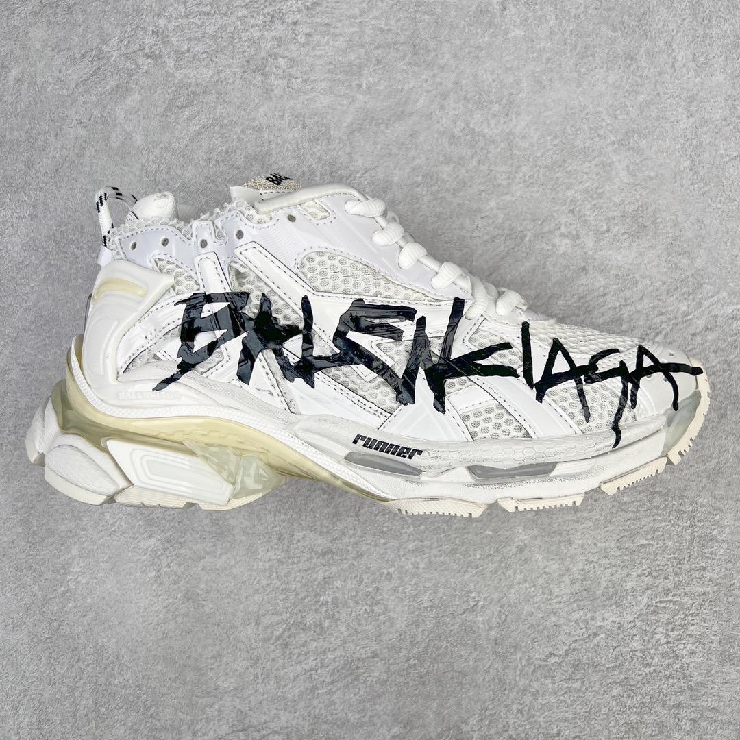 BALCIA Runner Graffiti White - CCSHOES