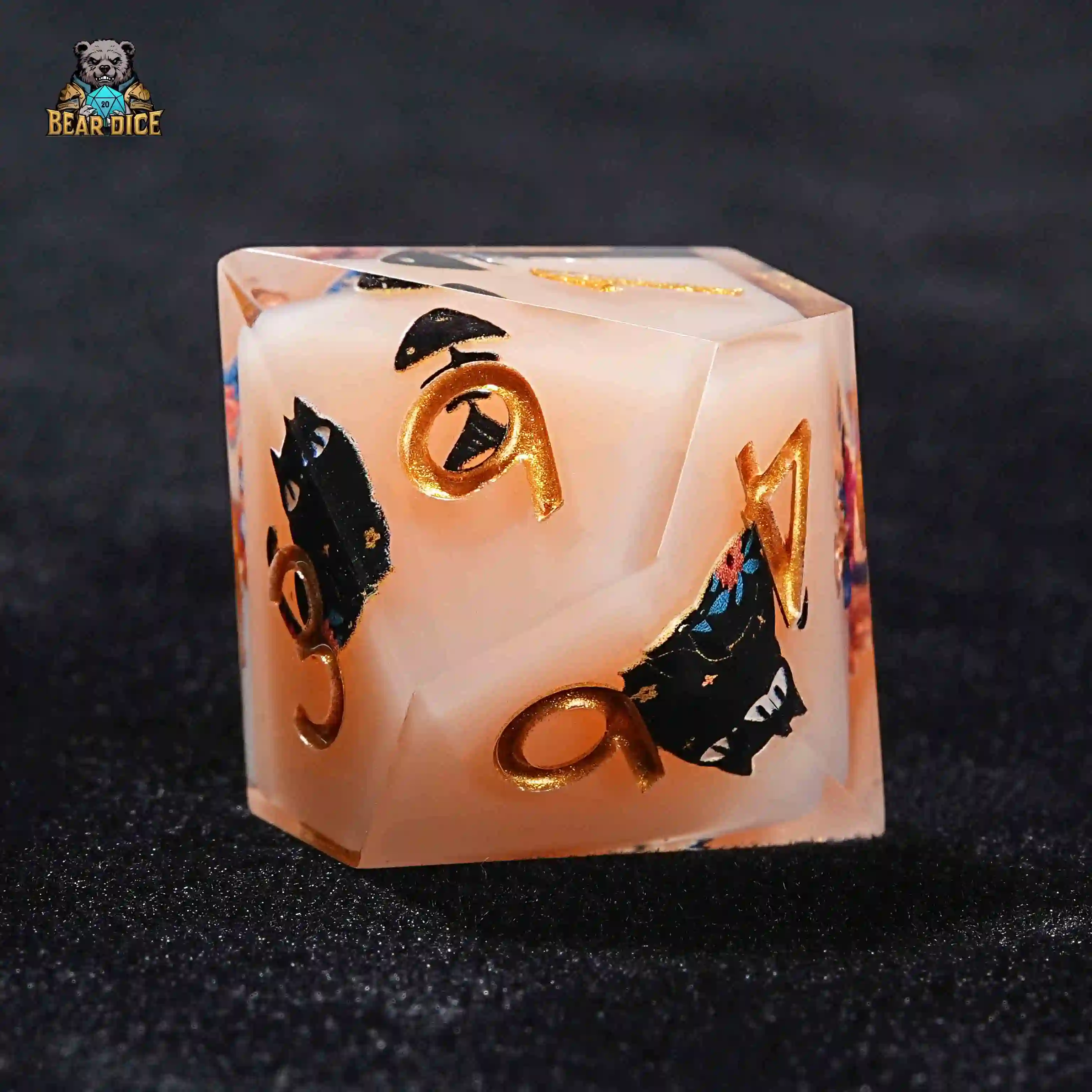 Resin Cat D10 Dice | Bear Dice