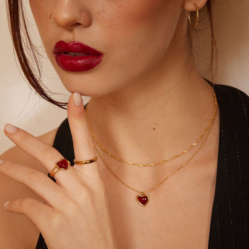 Chalcedony Love Pendant