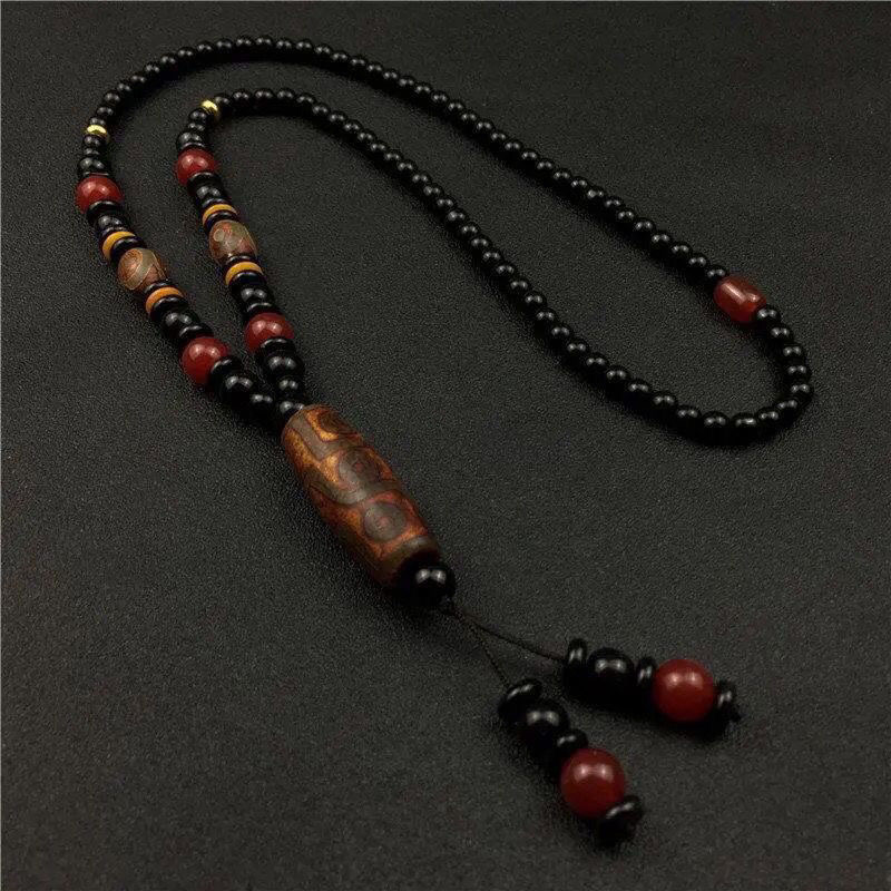 Dzi bead pendant
