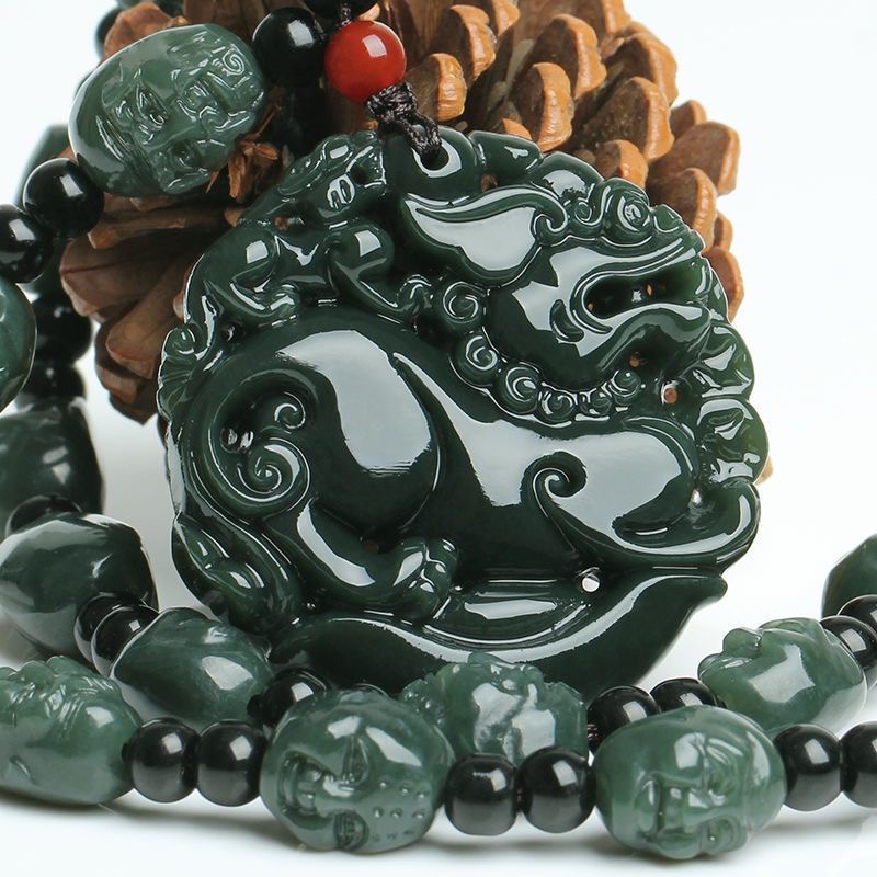 Natural Xinjiang Hetian Jade Fortune Pendant