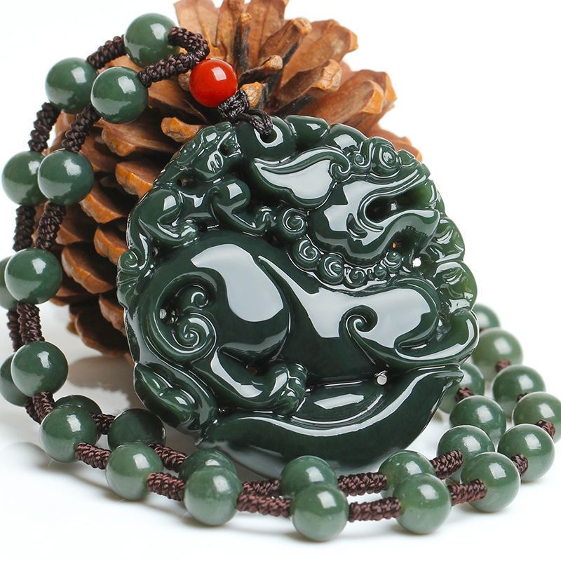 Natural Xinjiang Hetian Jade Fortune Pendant