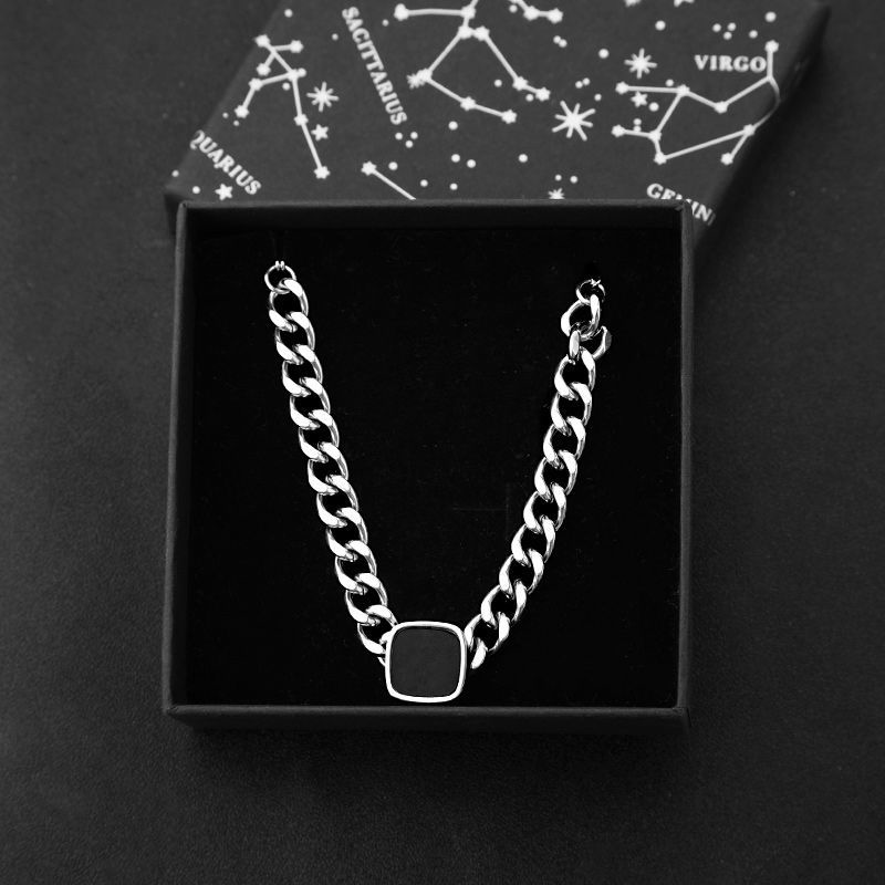 Men's Black Square Bracelet