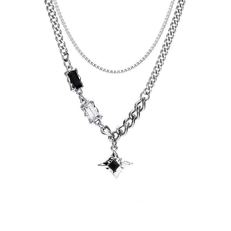 Double Layered stars Necklace