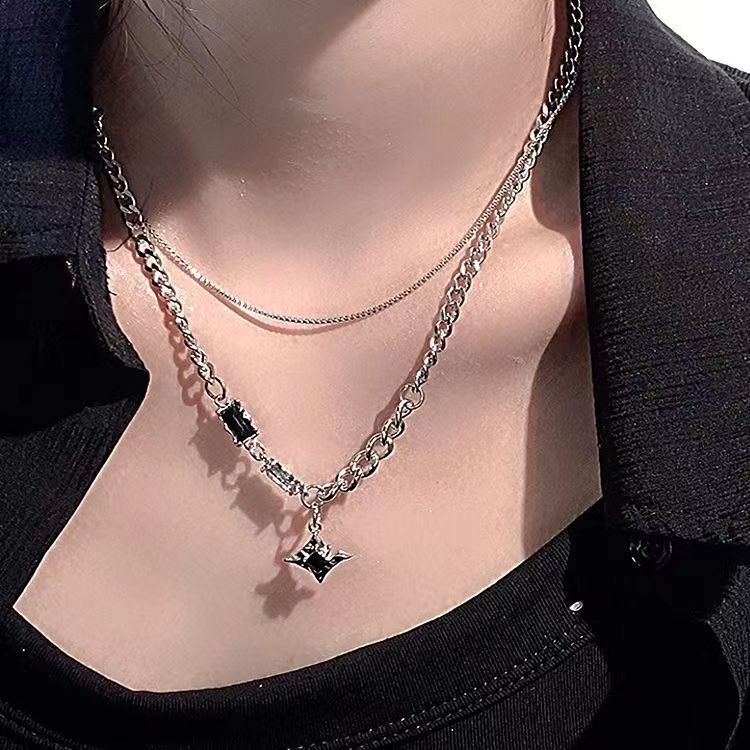 Double Layered stars Necklace