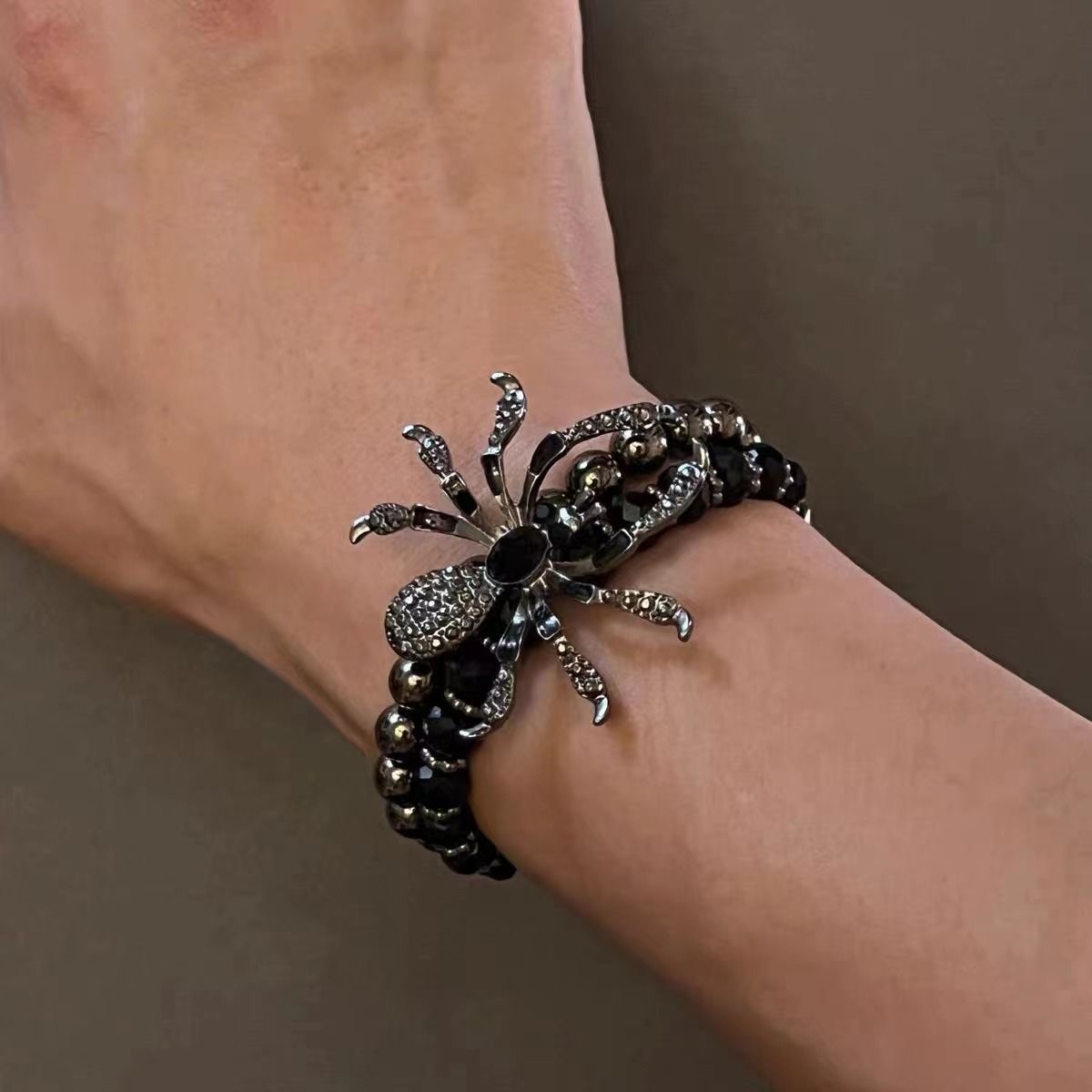 Spider Beaded Bracelet
