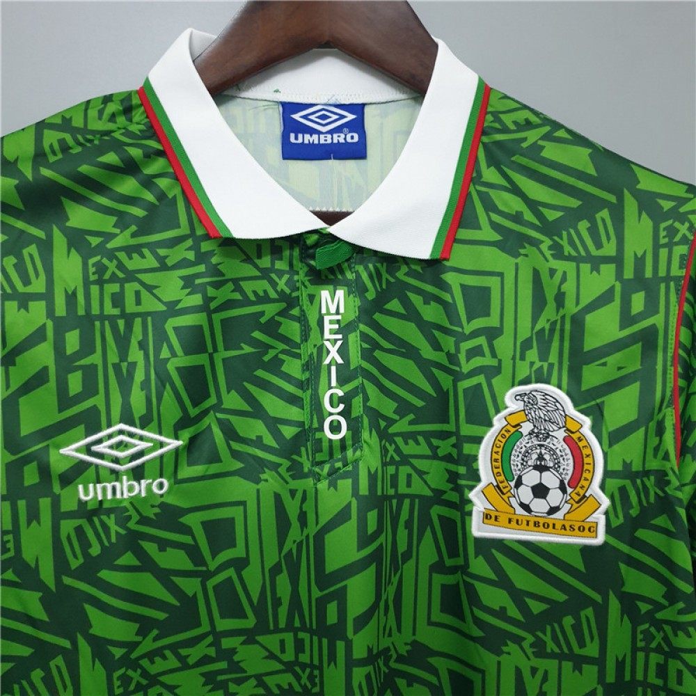 1994 Retro Mexico Soccer Jersey Home - tingfengxie