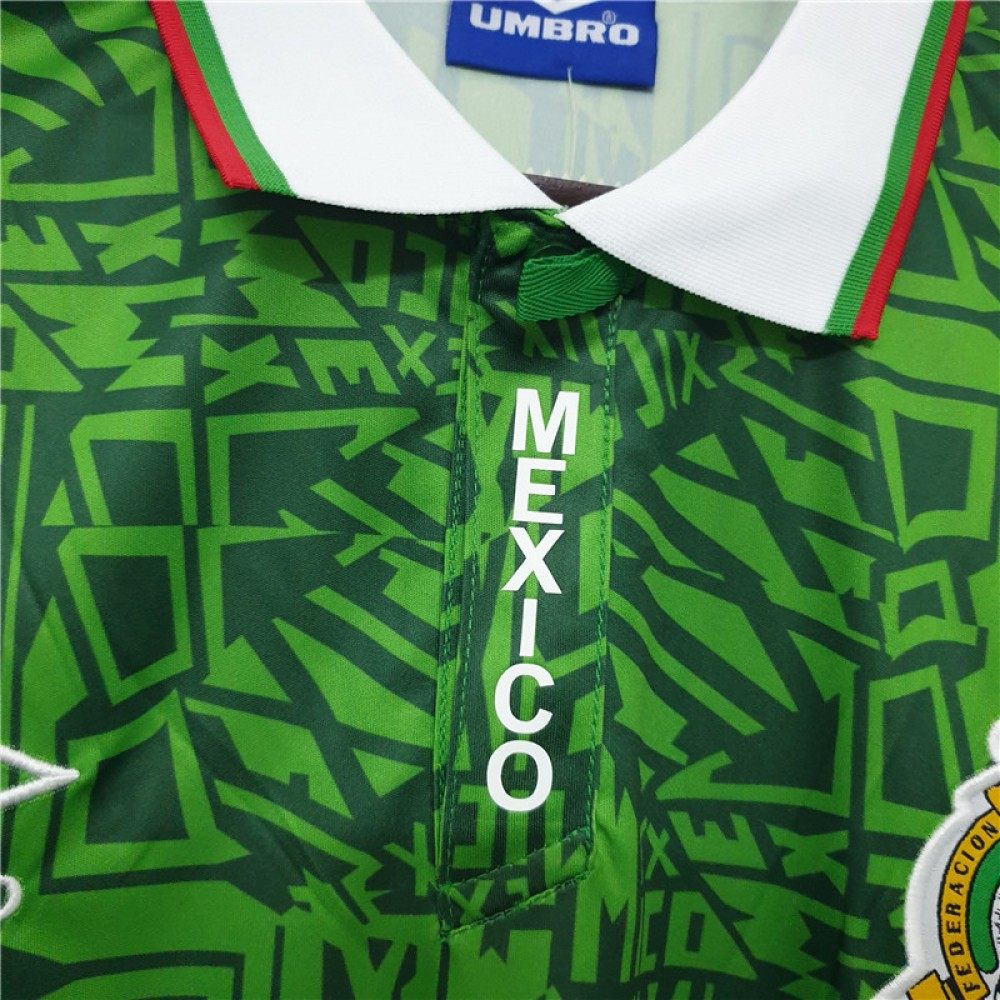 1994 Retro Mexico Soccer Jersey Home - tingfengxie