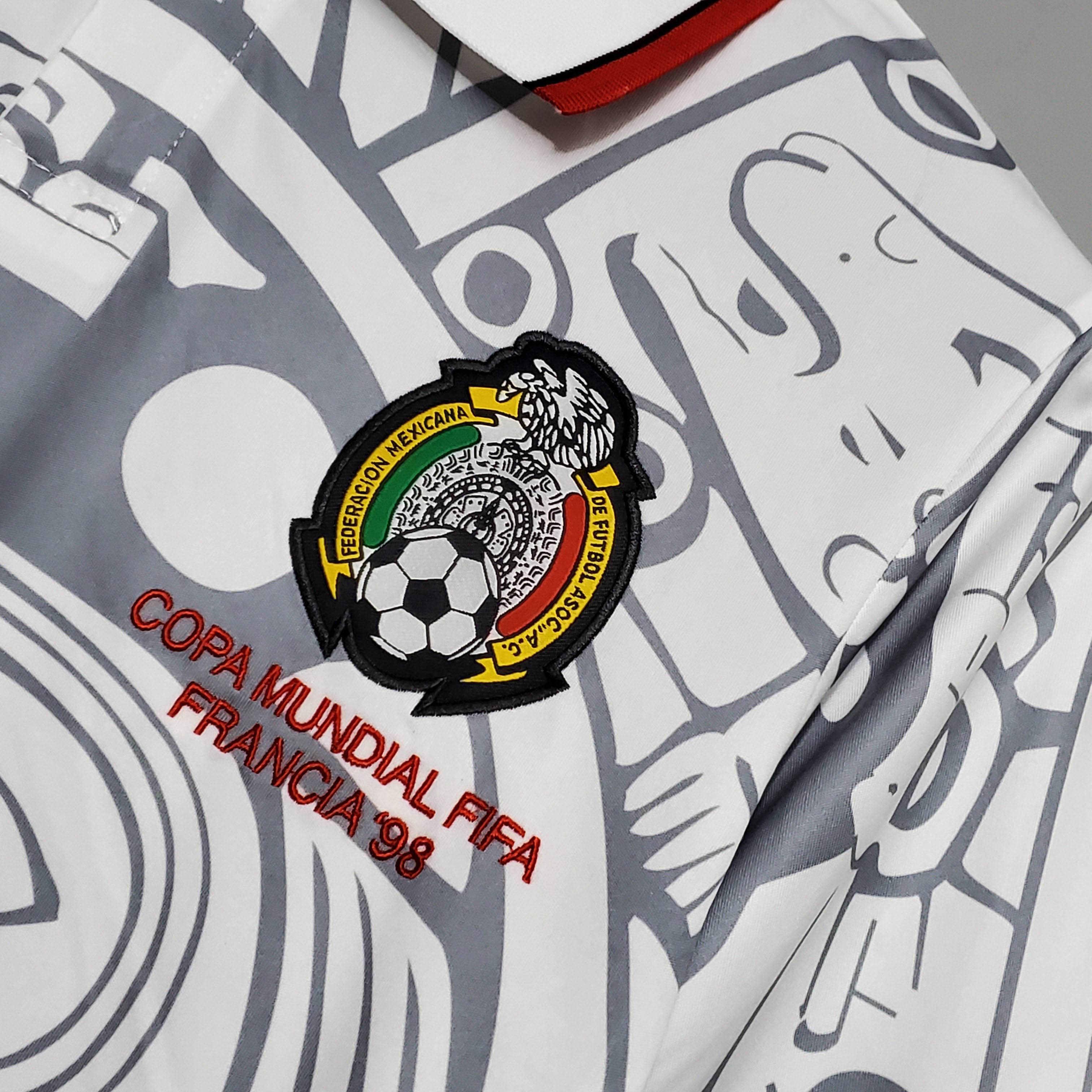 1998 Retro Mexico Soccer Jersey Away - tingfengxie