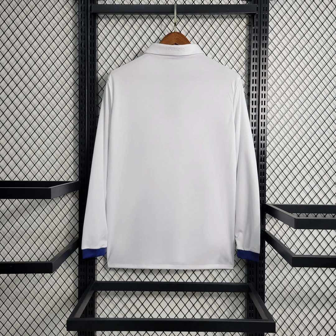 2016-2017 Retro Long Sleeve Real Madrid Home Football Shirt 1:1 Thai Quality - tingfengxie