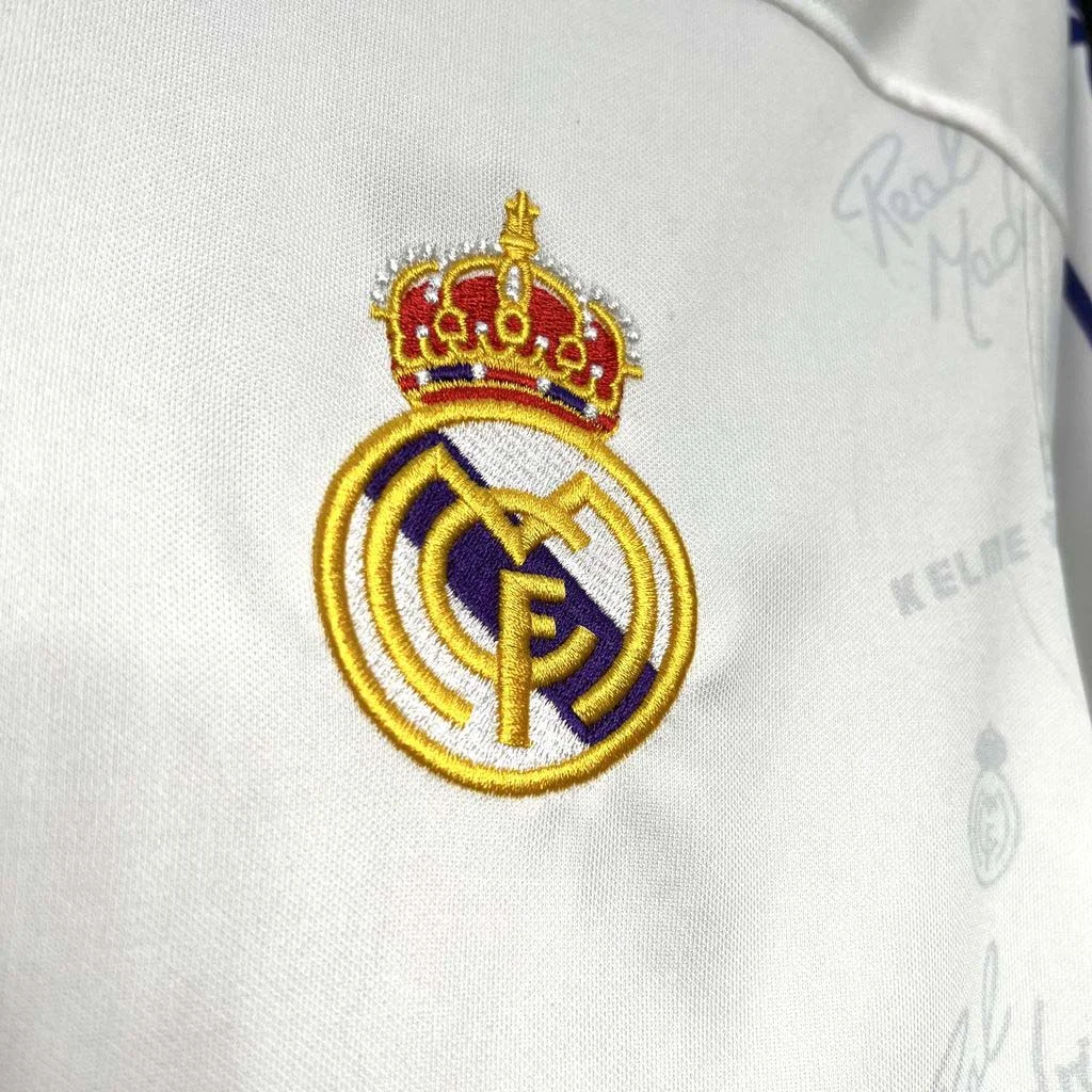 1994-1996 Retro Long Sleeve Real Madrid Home Football Shirt 1:1 Thai Quality - tingfengxie