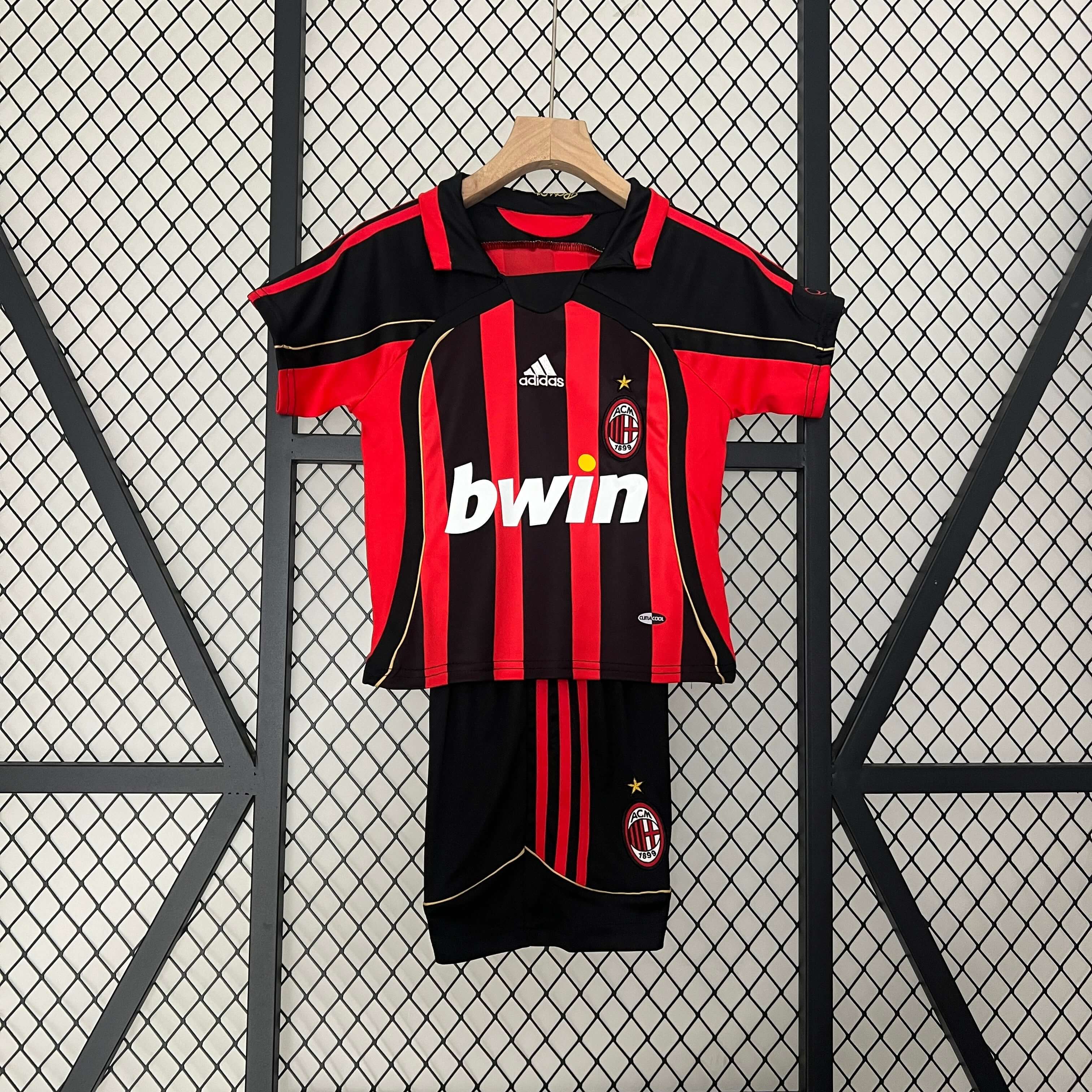2006/2007 Retro Kids Size AC Milan Home Soccer Jersey 1:1 Thai Quality - tingfengxie