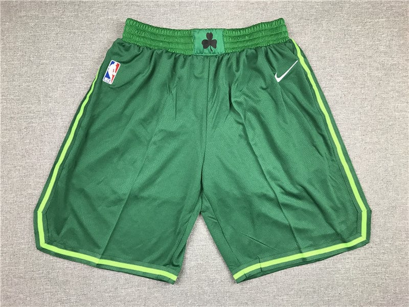 Men's Boston Celtics Green Basketball Retro Shorts - tingfengxie