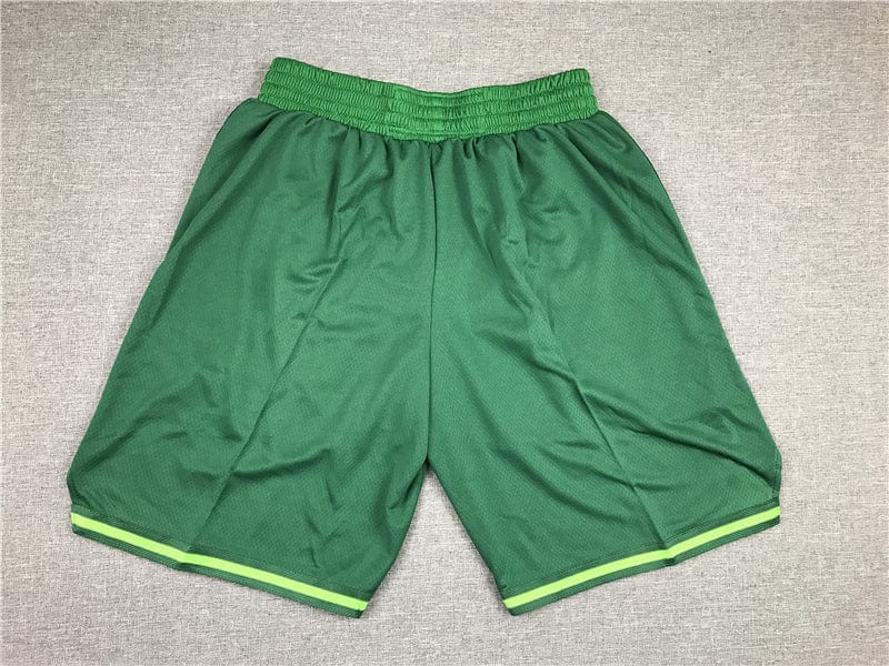 Men's Boston Celtics Green Basketball Retro Shorts - tingfengxie