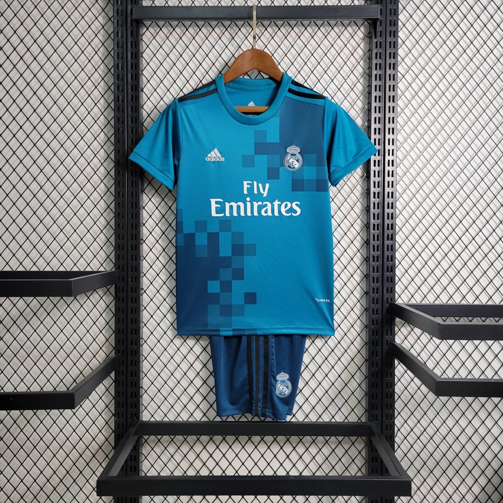 2017/2018 Retro Kids Size Real Madrid Third Away Football Shirt - tingfengxie