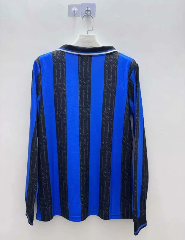 1997/1998 Retro Long Sleeve Internazionale Milan Home Football Jersey 1:1 Thai Quality - tingfengxie